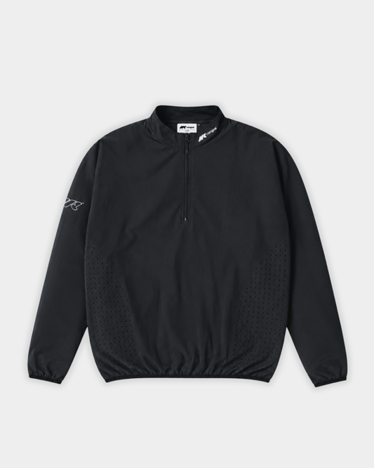 LIGHTWEIGHT QUARTER-ZIP - BLACK