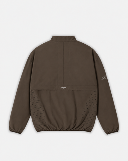 LIGHTWEIGHT QUARTER-ZIP - BROWN