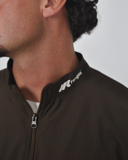 LIGHTWEIGHT QUARTER-ZIP - BROWN