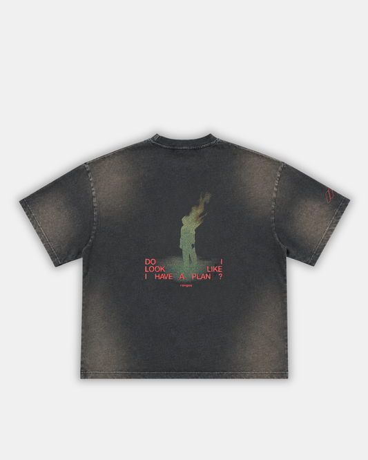 'NO PLAN' WASHED TEE
