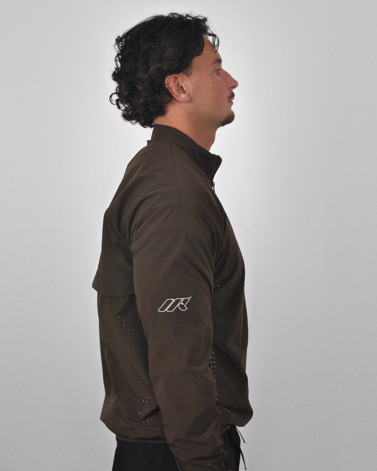LIGHTWEIGHT QUARTER-ZIP - BROWN