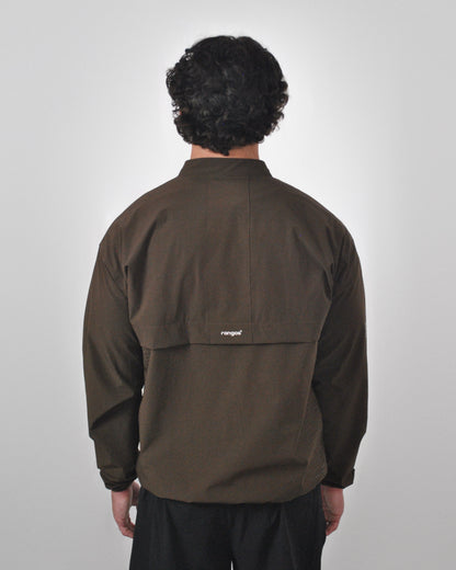 LIGHTWEIGHT QUARTER-ZIP - BROWN